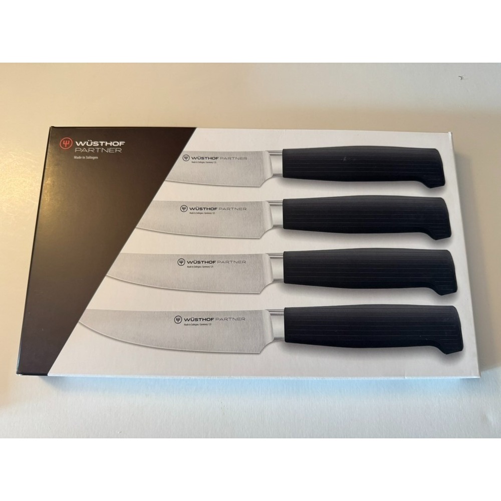 Wusthof Partner 4pc Steak Knife Set Straight Edge